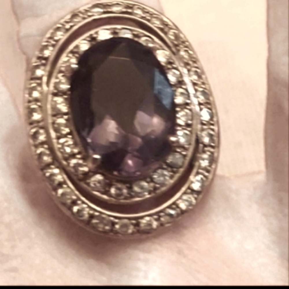 π Bold navy blue stone sterling .π - Picture 1 of 9